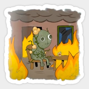 Resident Evil: Resistance - Ivy, This Is Fine Sticker